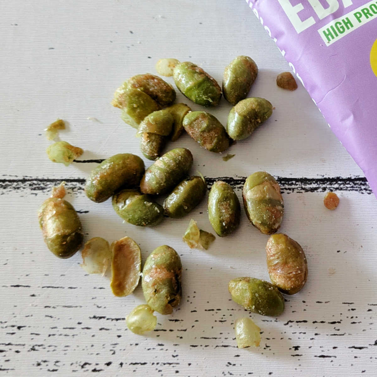 crunchy edamame protein snacks