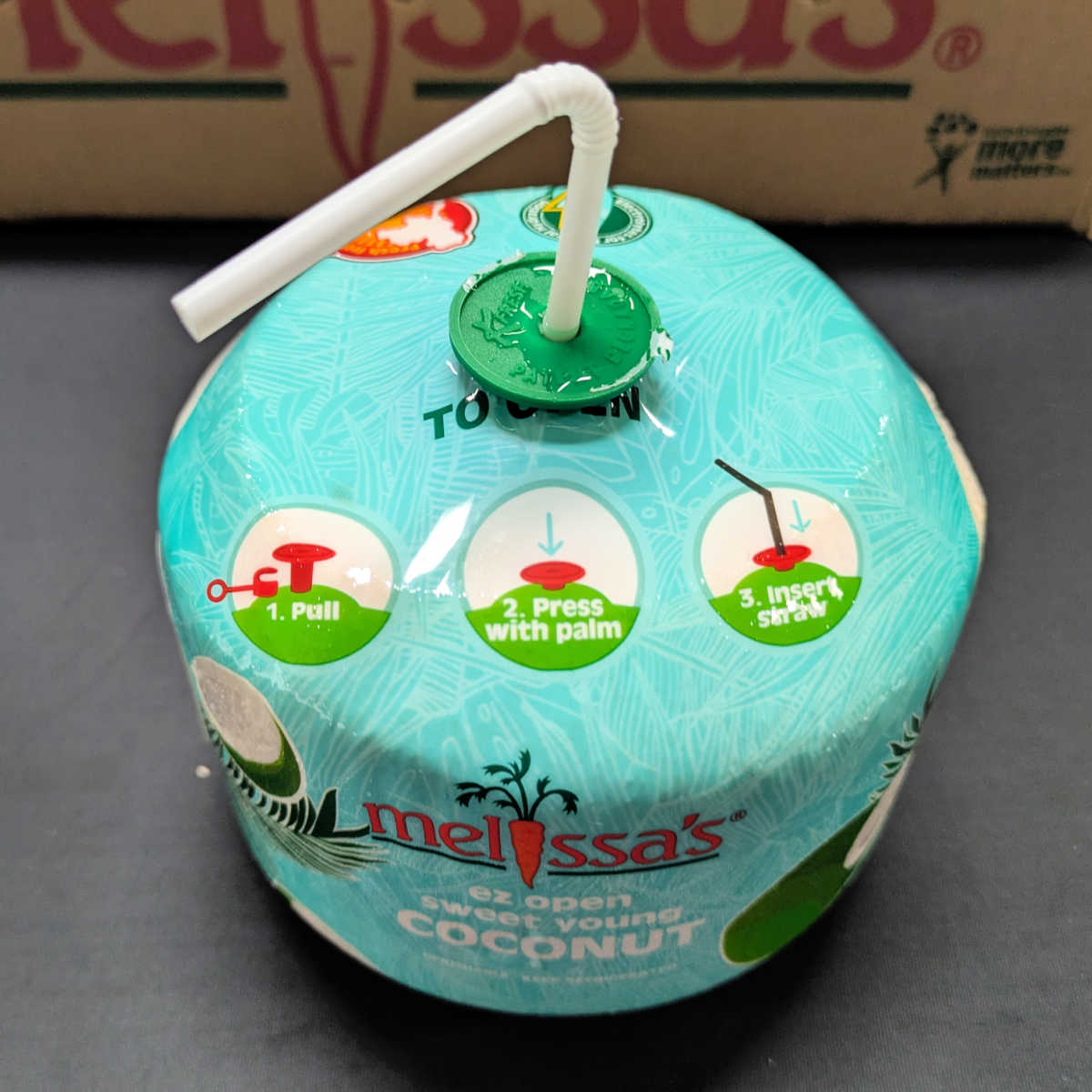 fresh melissas EZ open coconuts