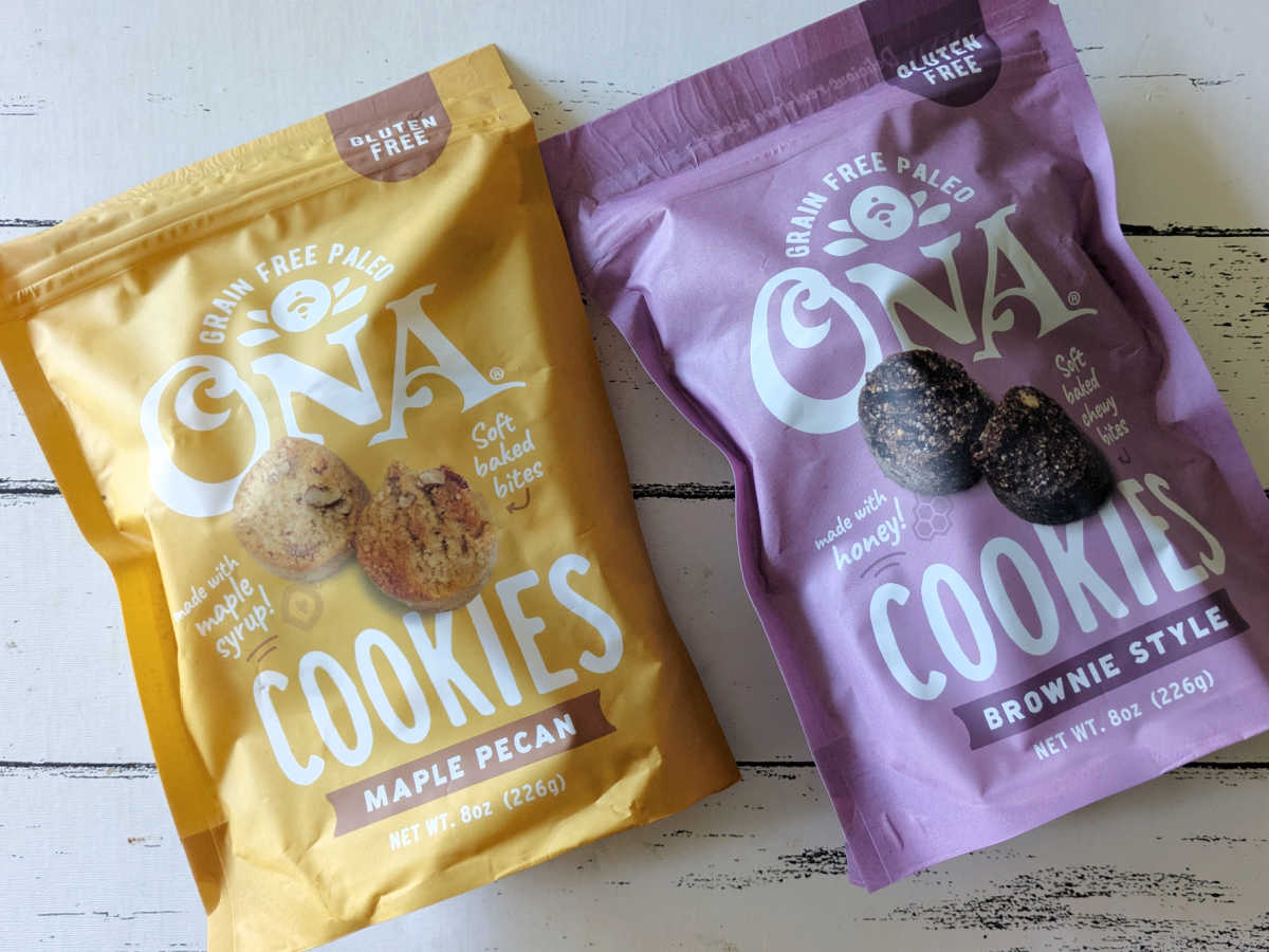 Ona Cookies offer a soft-baked, subtly sweet treat that is great for those avoiding grains and gluten. Not overly sugary and wonderfully soft-baked, they are a gem for gluten-free and paleo snackers.