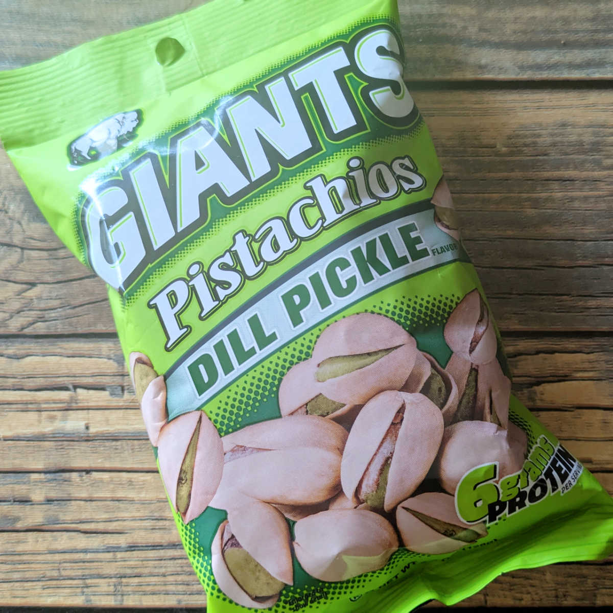 bag of giants dill pickle pistachios