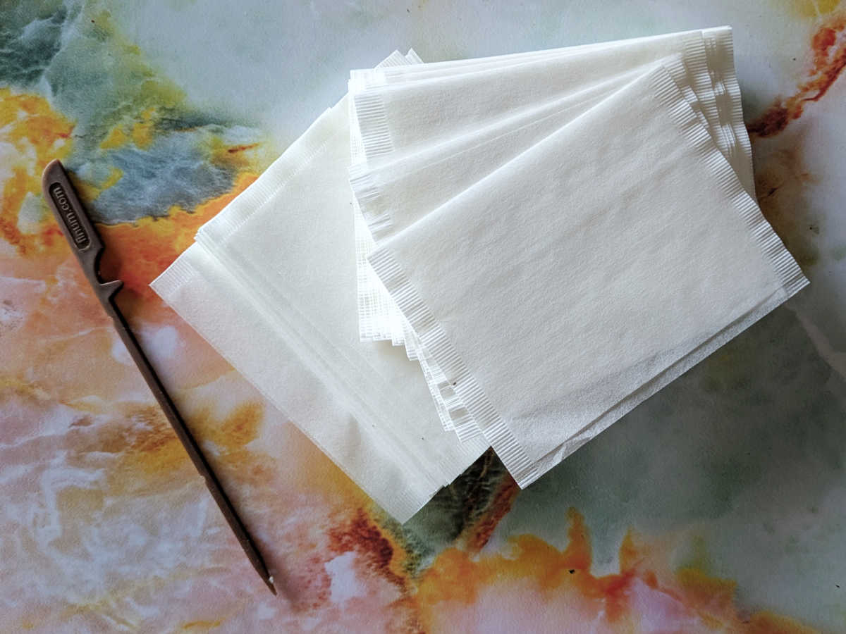 disposable paper tea filters