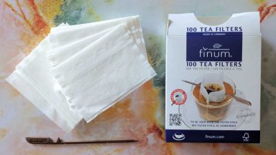 loose leaf finum paper tea filter bags