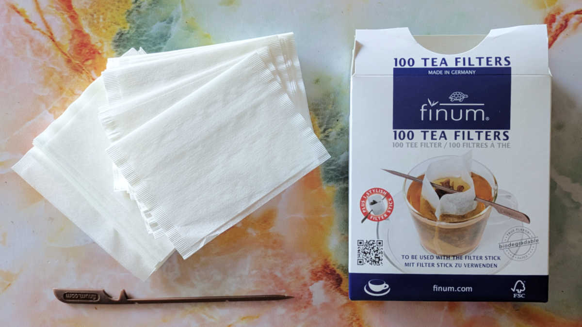 loose leaf finum paper tea filter bags