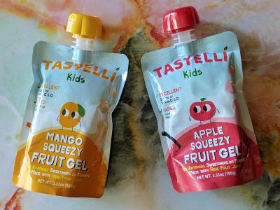 mango and apple tastelli kids fruit gels