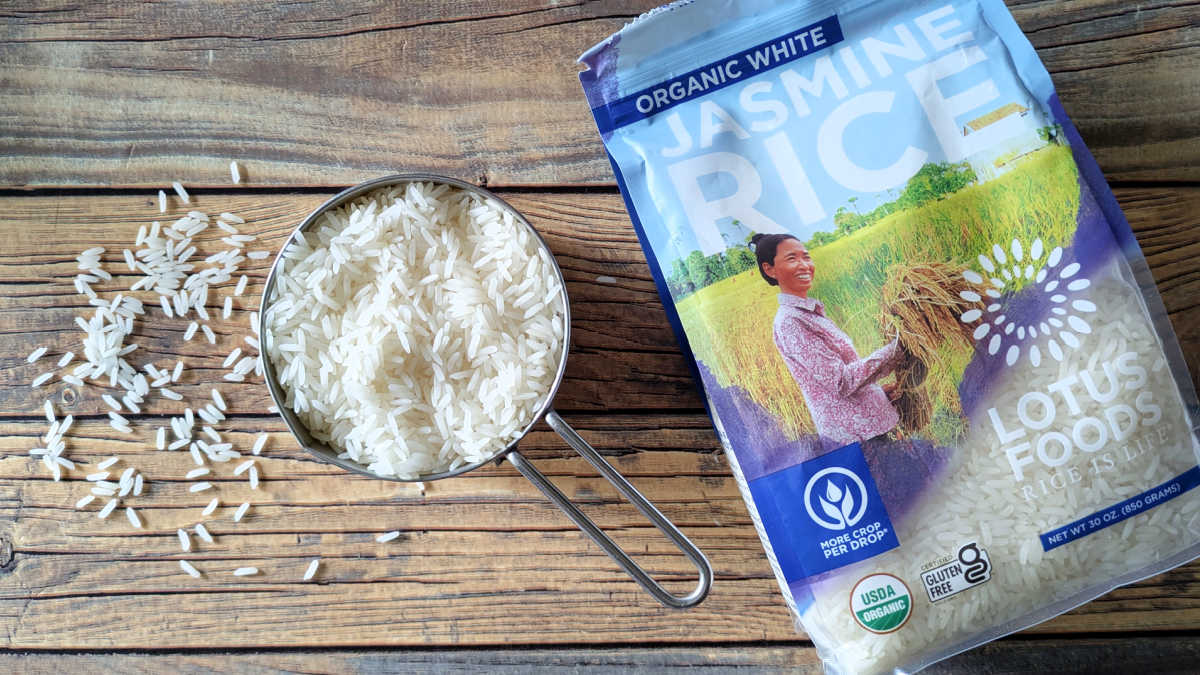 organic white jasmine rice lotus foods