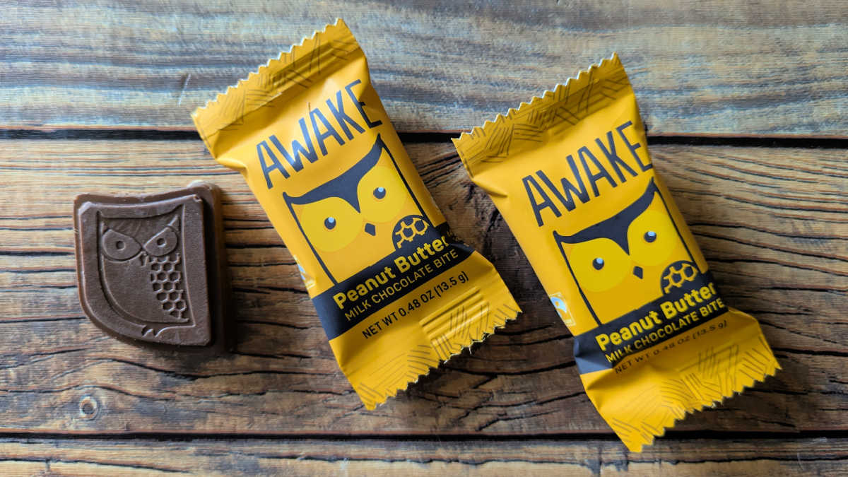 owl shaped awake caffeinated chocolate