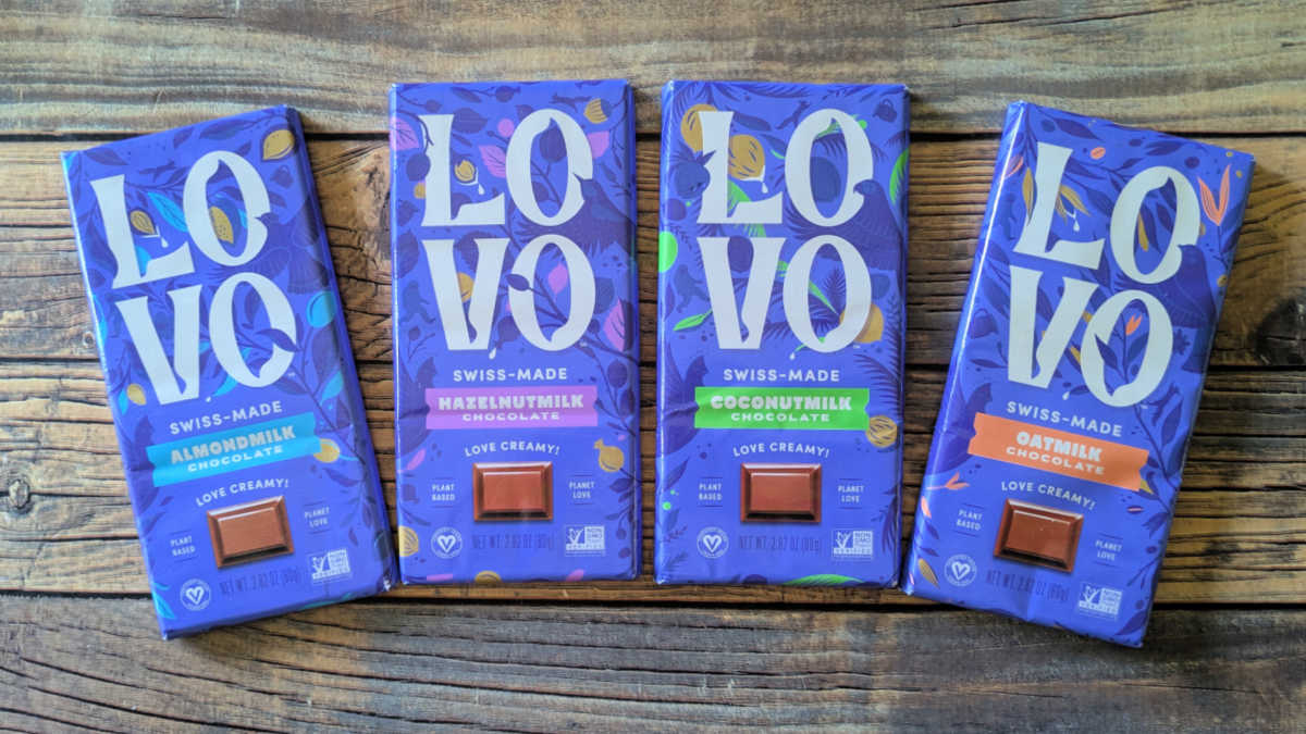 plant based lovo chocolate bars