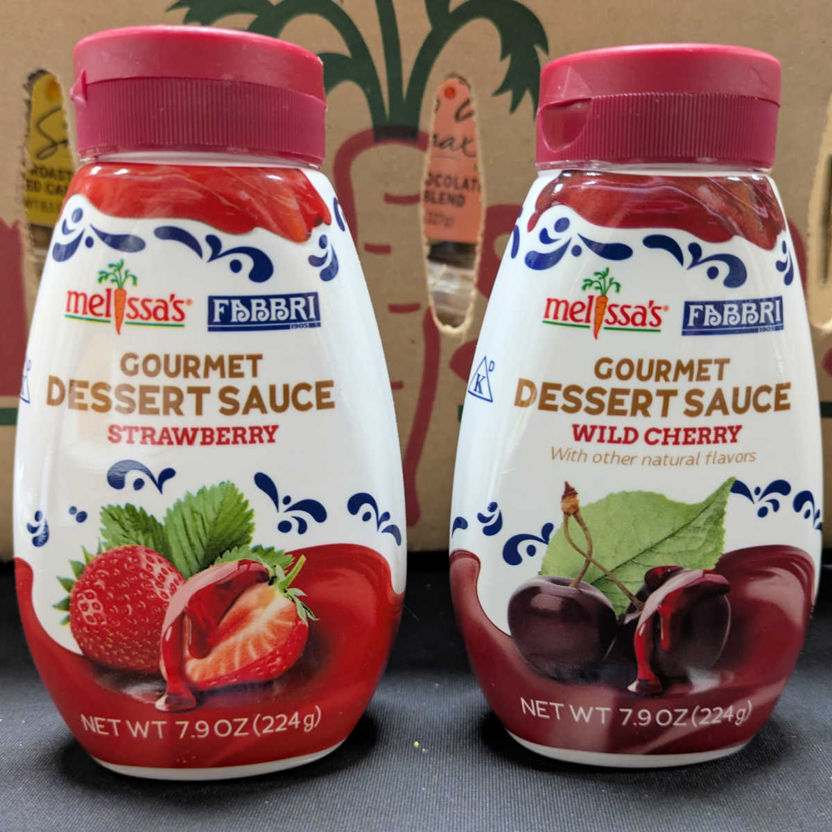 strawberry and wild cherry dessert sauce