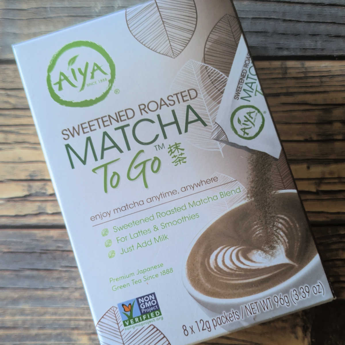 sweetened roasted matcha to go box