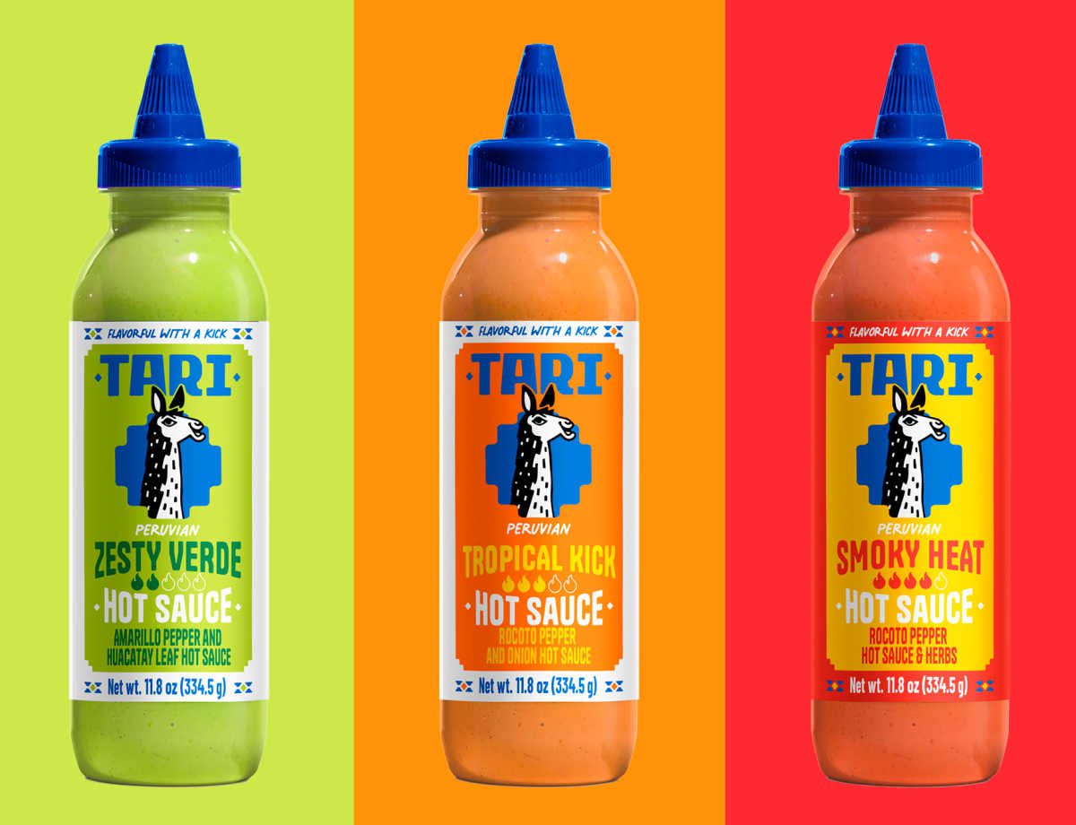 three new tari peruvian hot sauces