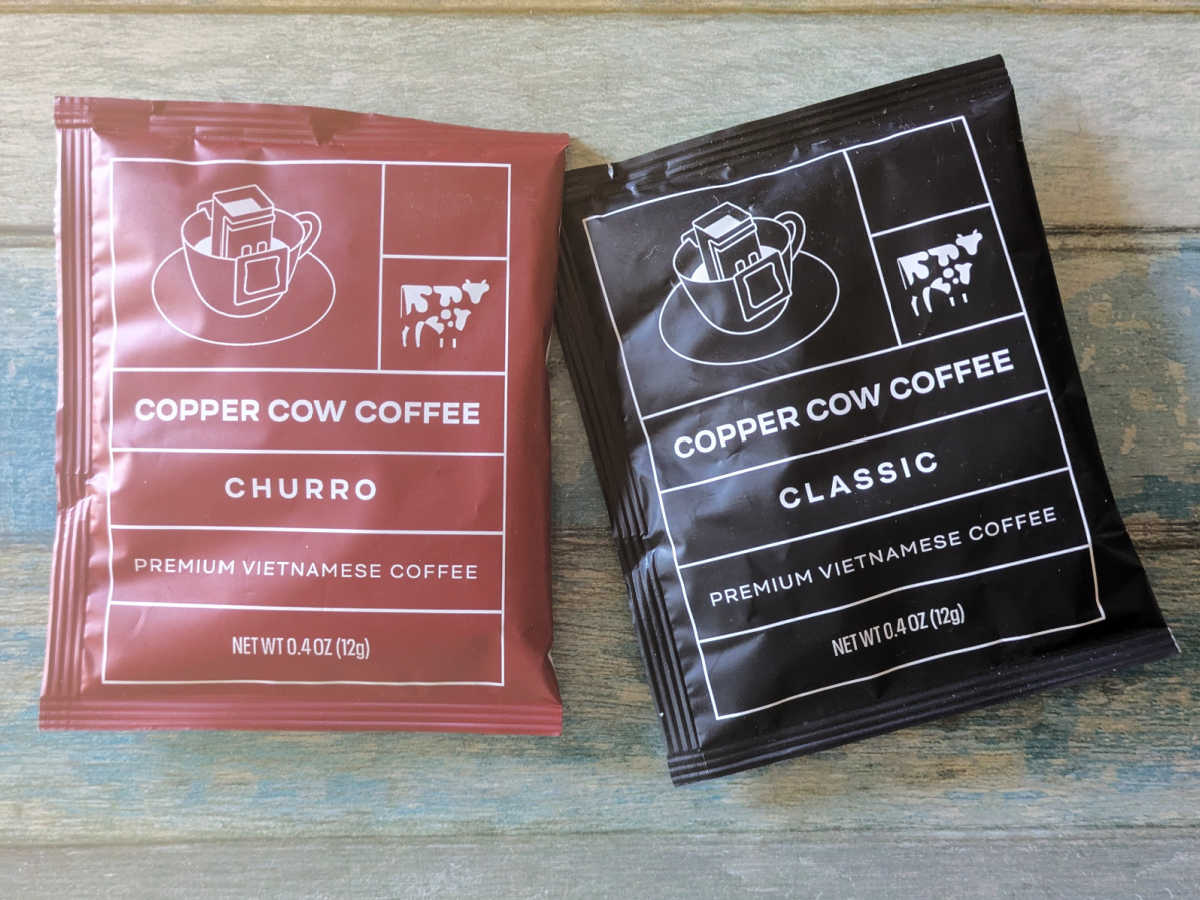 Discover the convenience and deliciousness of single serve pour over Copper Cow Coffee. The high-quality Vietnamese coffees are easy to brew and sustainably sourced.