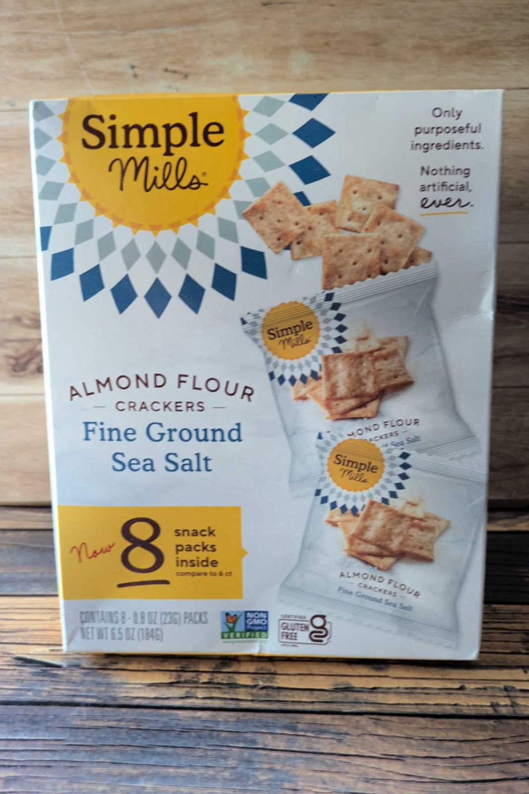My honest review of Simple Mills Almond Flour Crackers (Fine Ground Sea Salt)! Conveniently packaged, gluten-free, and delicious on their own or with toppings.