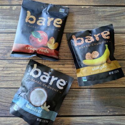 bare baked crunchy fruit snacks bags