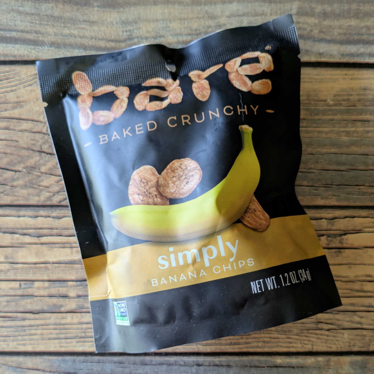 bare baked crunchy simply banana chips