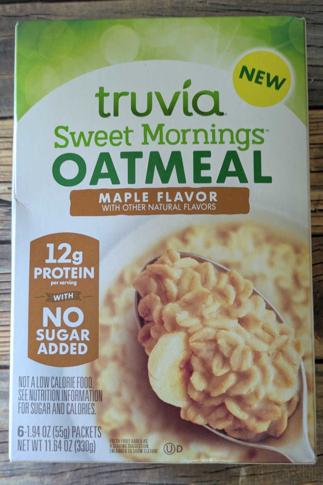 box of truvia sweet mornings oatmeal