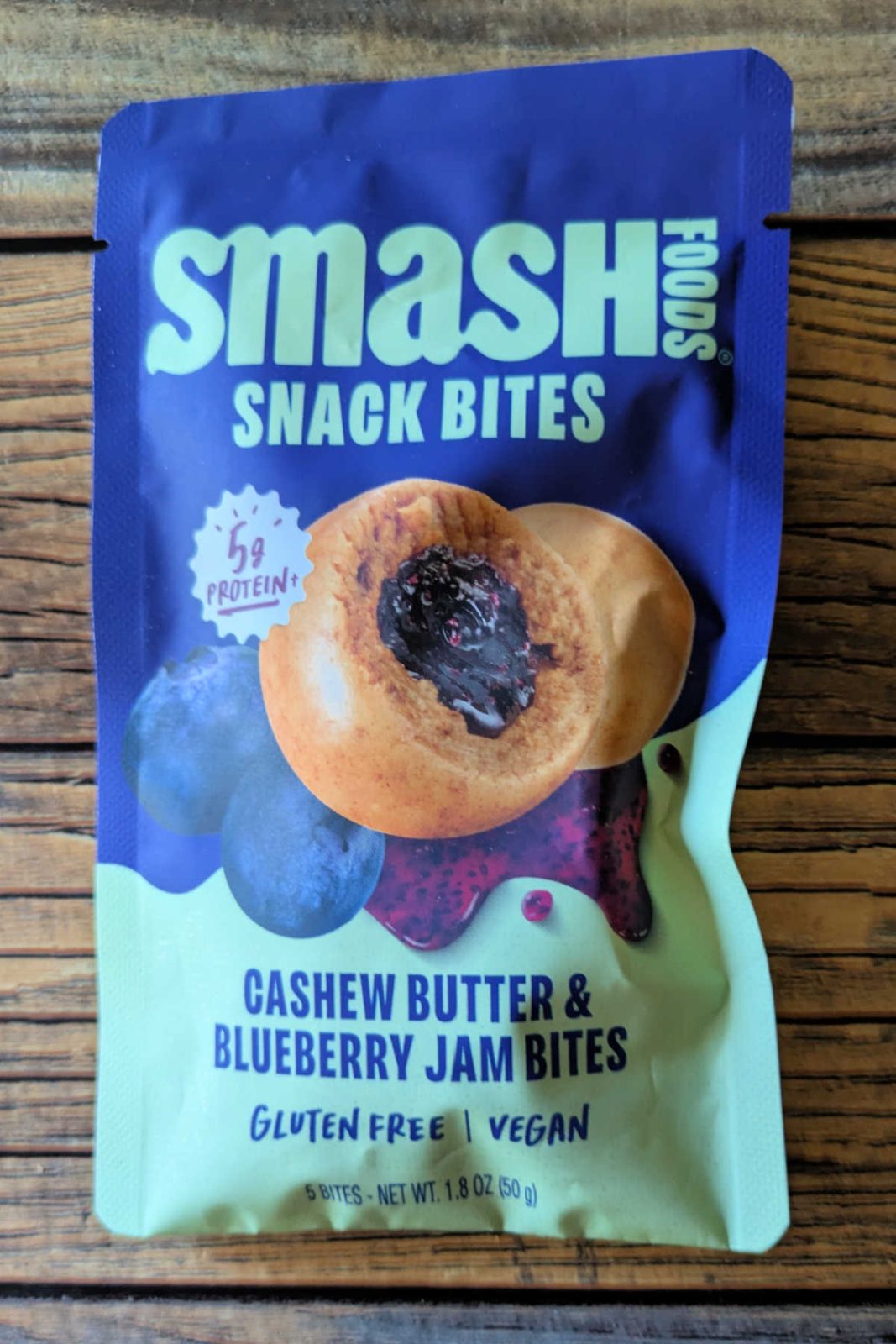 My honest review of Smash Foods Snack Bites! These fun, unique, gluten-free, and vegan bites are all good. My favorite? The Blueberry Energy Bites with cashew butter!