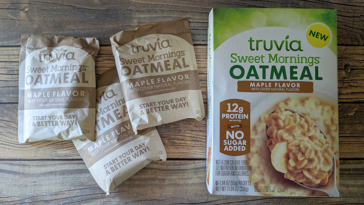 maple truvia instant oatmeal