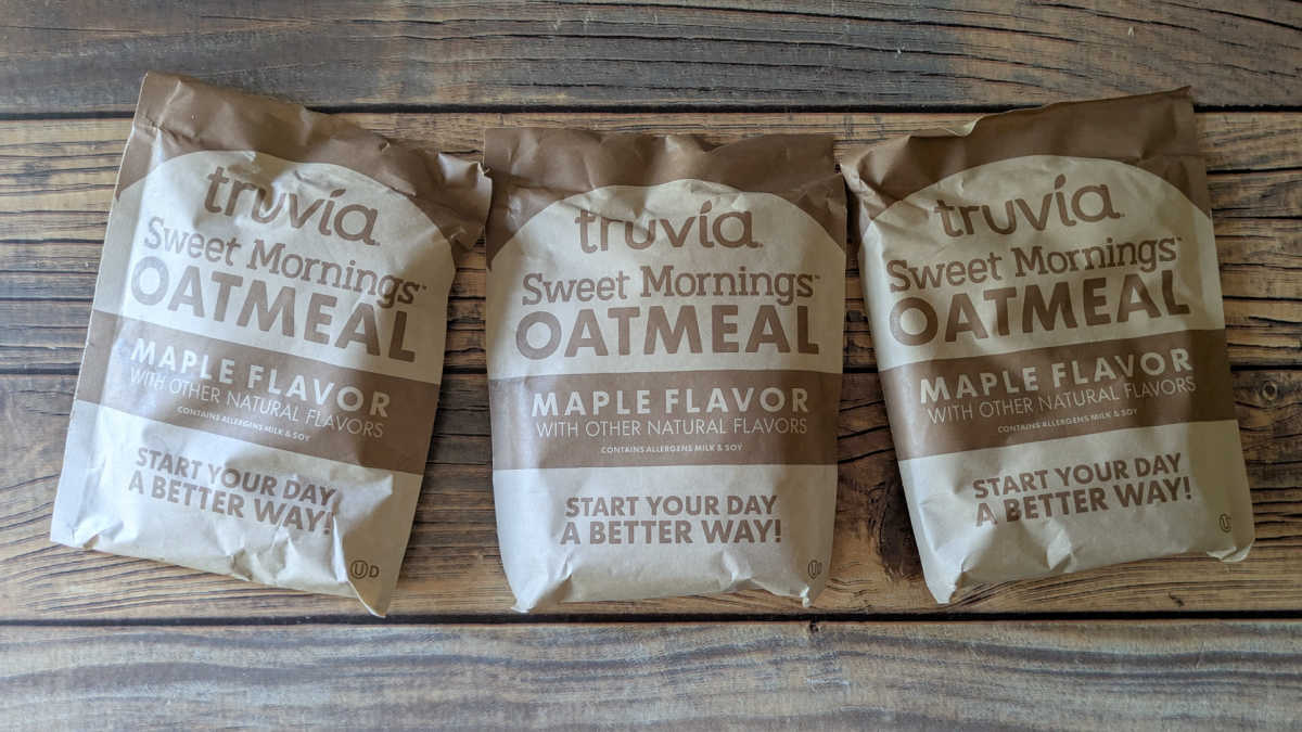 truvia sweet mornings oatmeal maple flavor