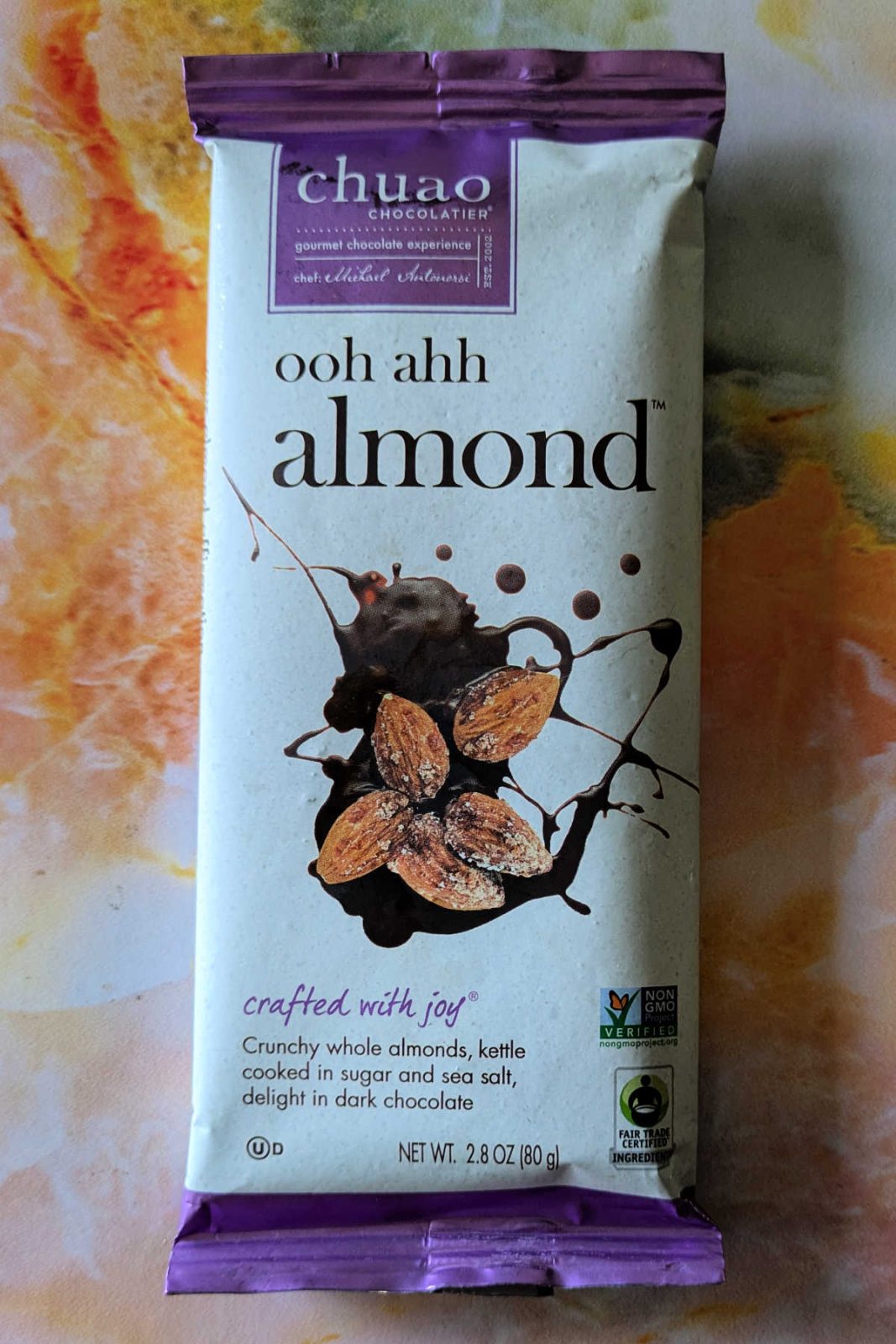 Chuao Almond Dark Chocolate Bars