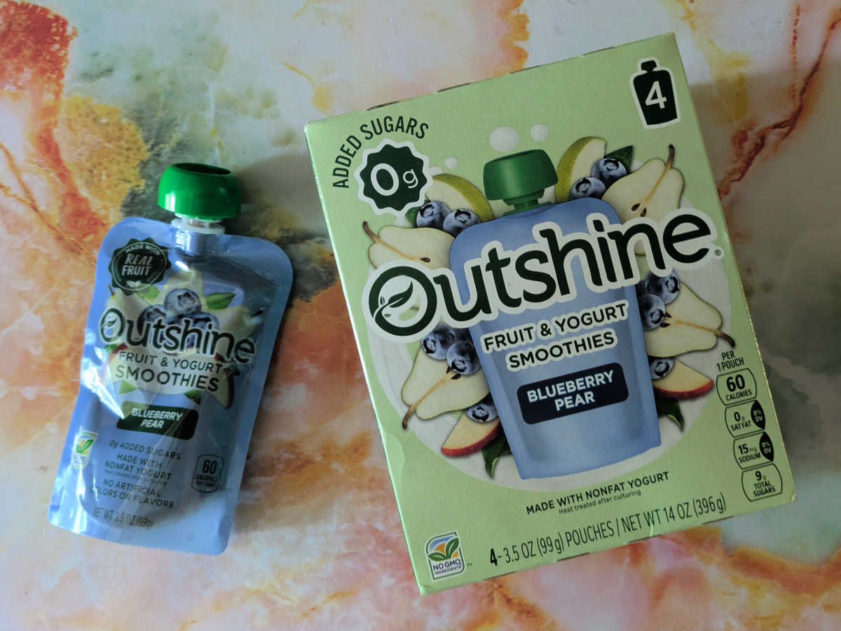blueberry pear outshine fruit yogurt smoothie pouch