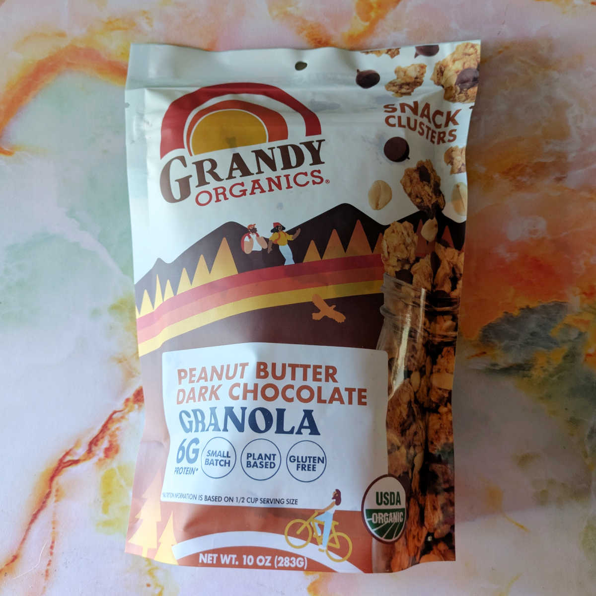 The new Grandy Organics flavors are fresh and tasty, but the Peanut Butter Dark Chocolate is our favorite!