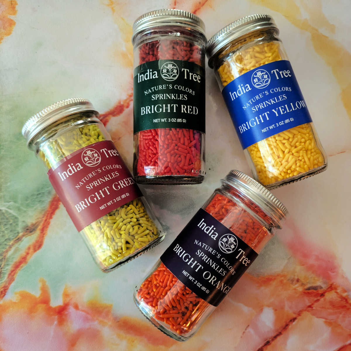 Add fun to your desserts with India Tree Sprinkles! These beautiful, naturally colored sprinkles are plant-based, dye-free, and look great wherever they are sprinkled.