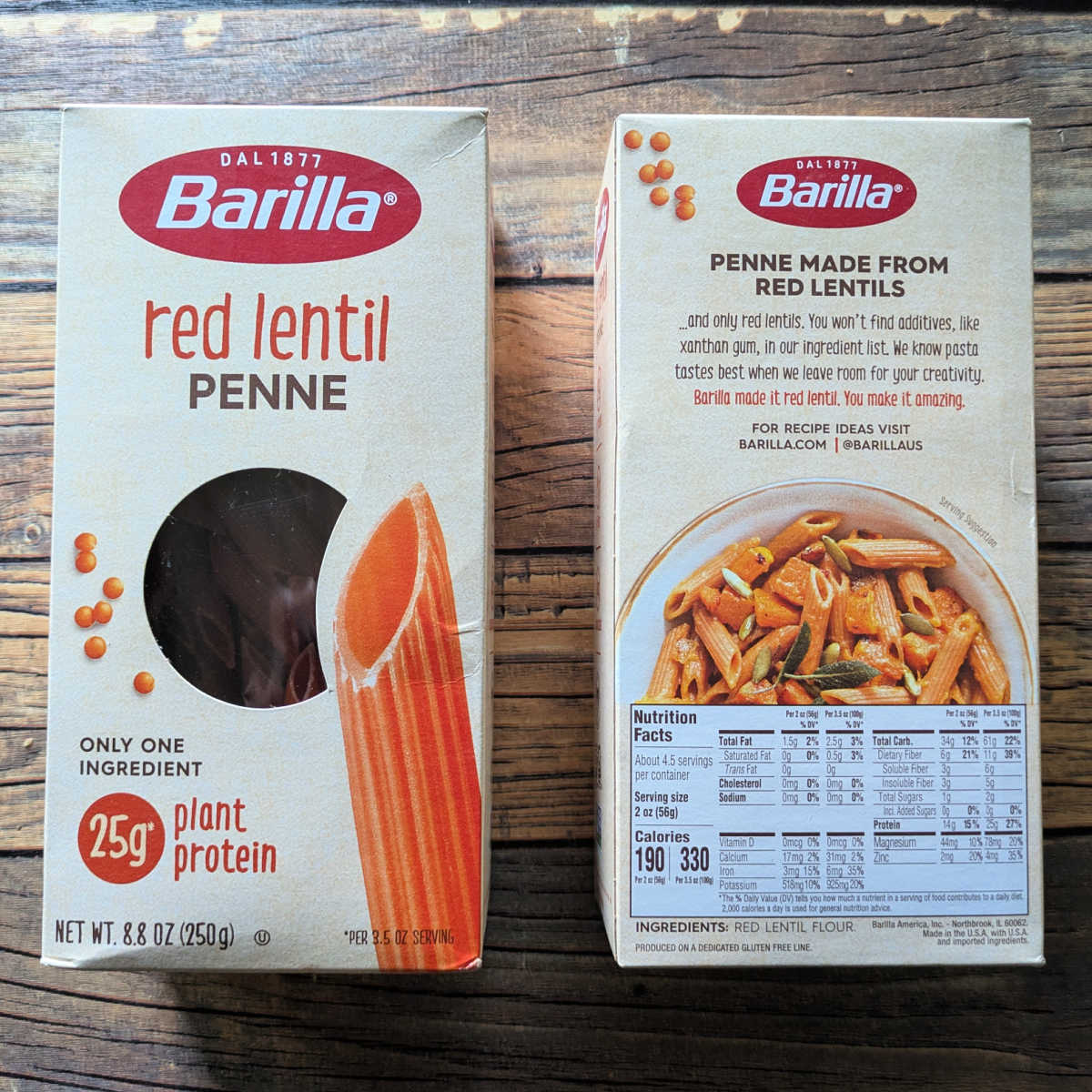 barilla red lentil penne
