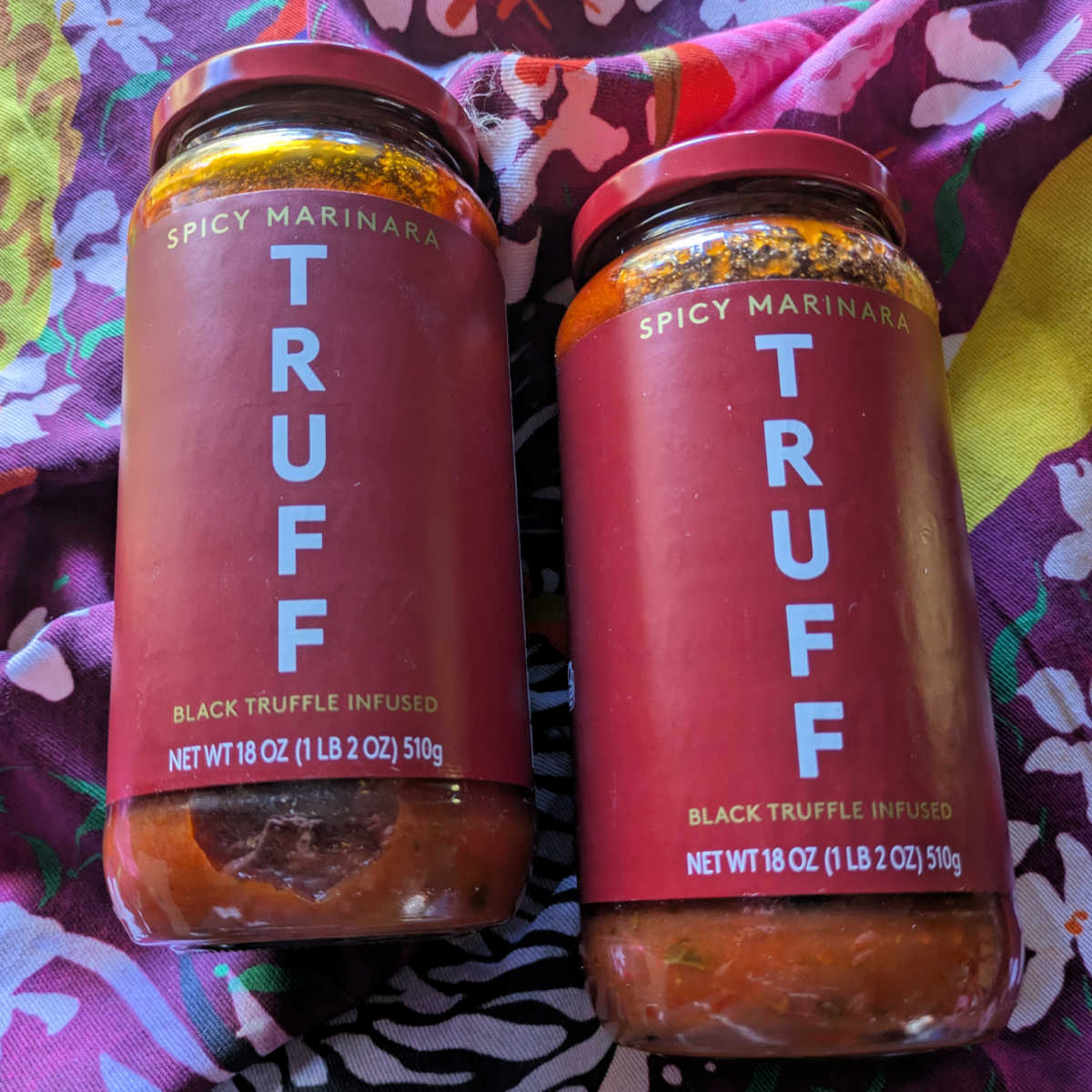 black truffle infused truff spicy marinara sauce