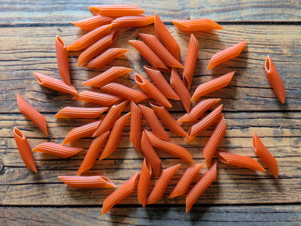 red lentil pasta