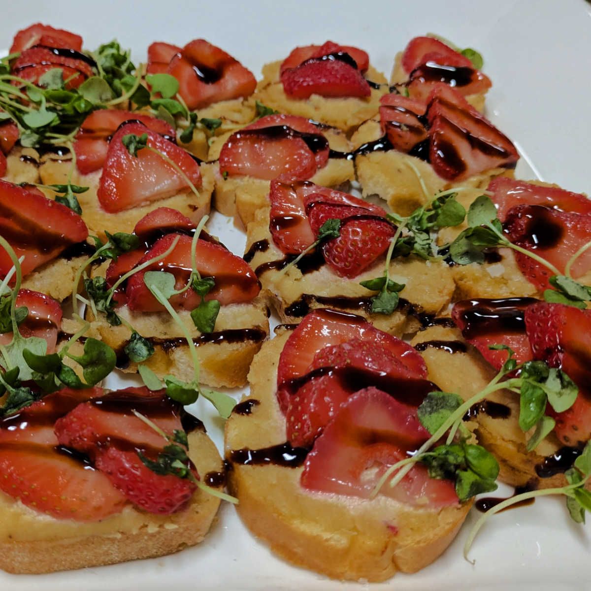 Strawberry Almond Ricotta Crostini