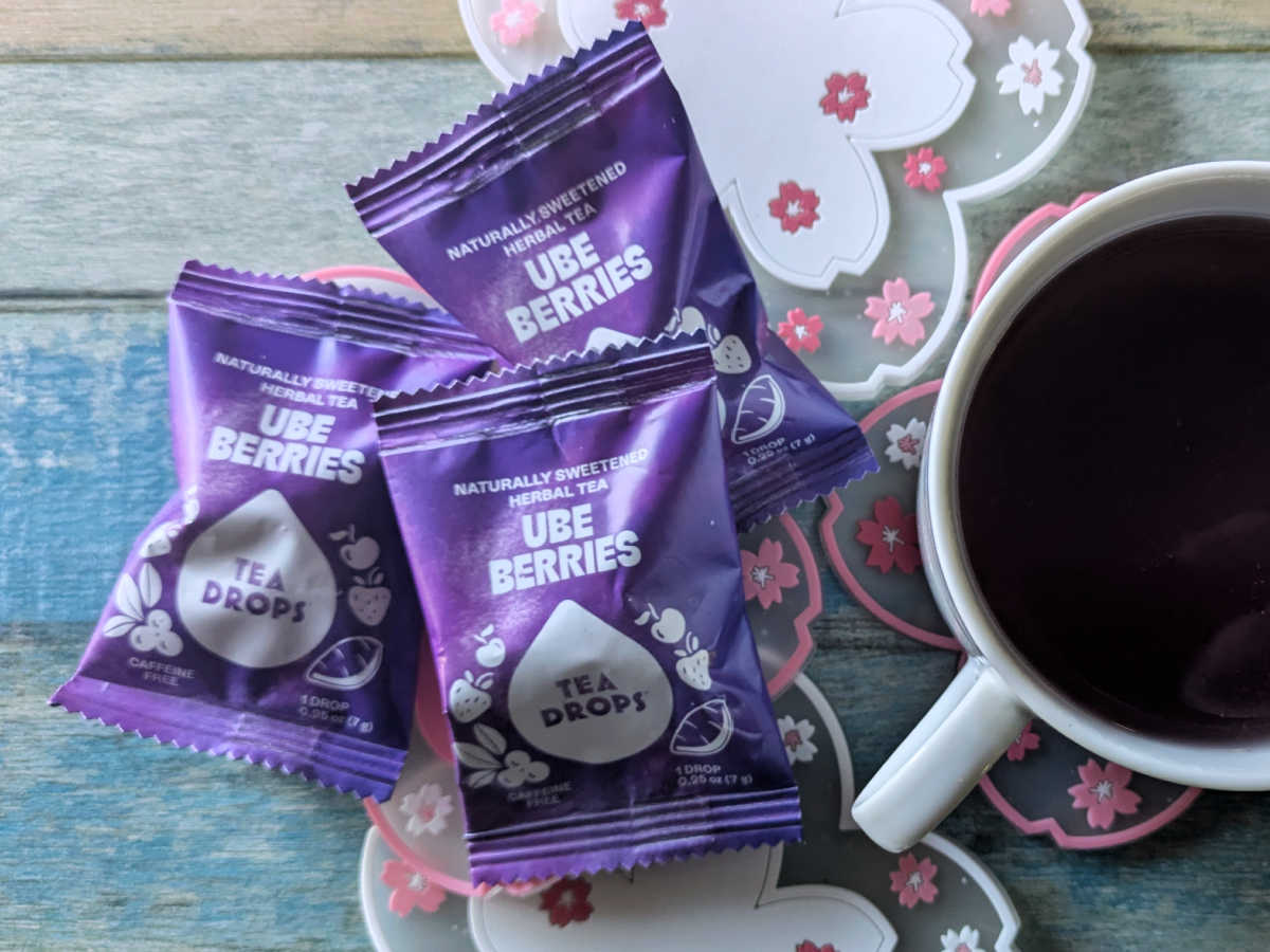 herbal ube berries tea drops