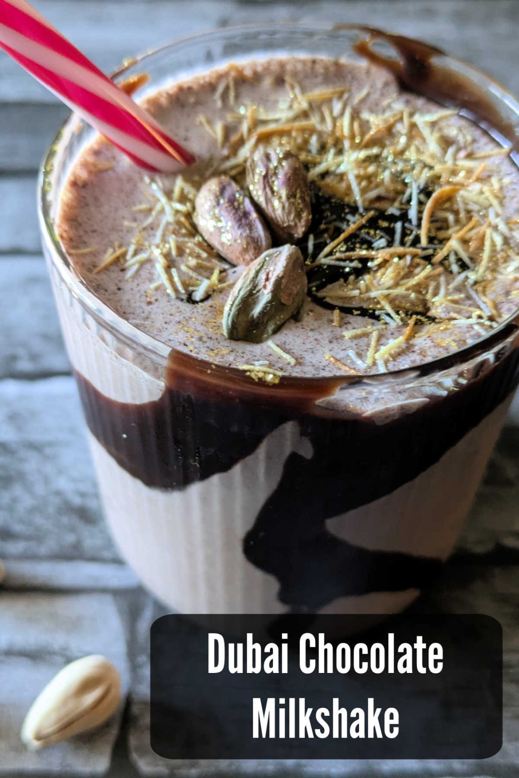 Indulge in the Ultimate Dubai Chocolate Milkshake! This easy 5-minute recipe blends rich chocolate, decadent pistachio, and crispy Kataifi pastry for a truly luxurious, gourmet treat.