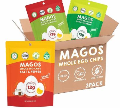 Assorted keto Magos Egg Chips