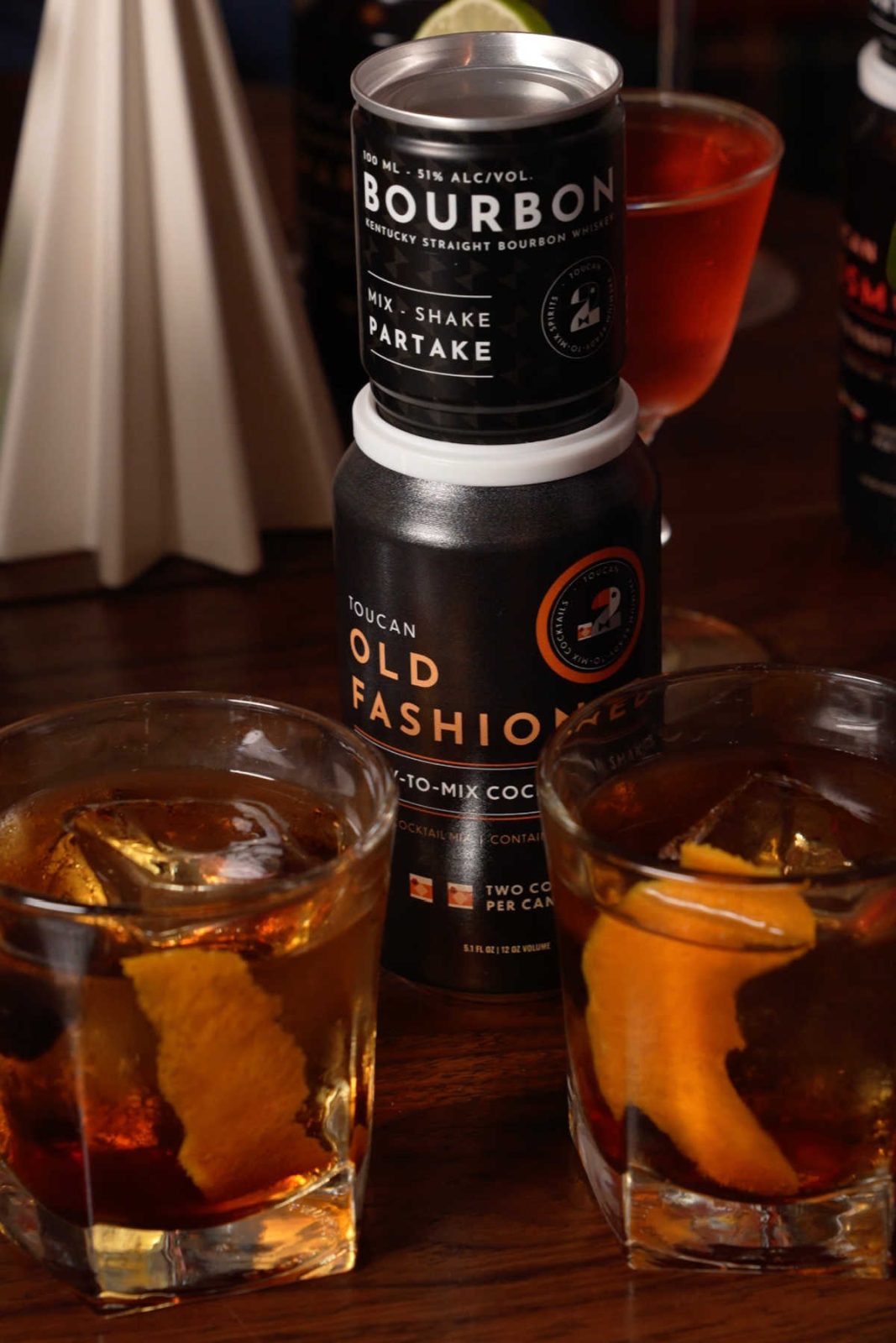 Toucan Cocktails are a FUN and convenient "two can" cocktail shaker kit. It's easy to use for Espresso Martinis, Margaritas, Lemon Drops, and more! Just add ice, shake, and serve—great for home, tailgating, or travel.