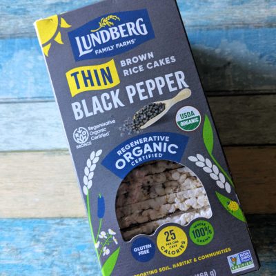 black pepper Lundberg Thin Brown Rice Cakes