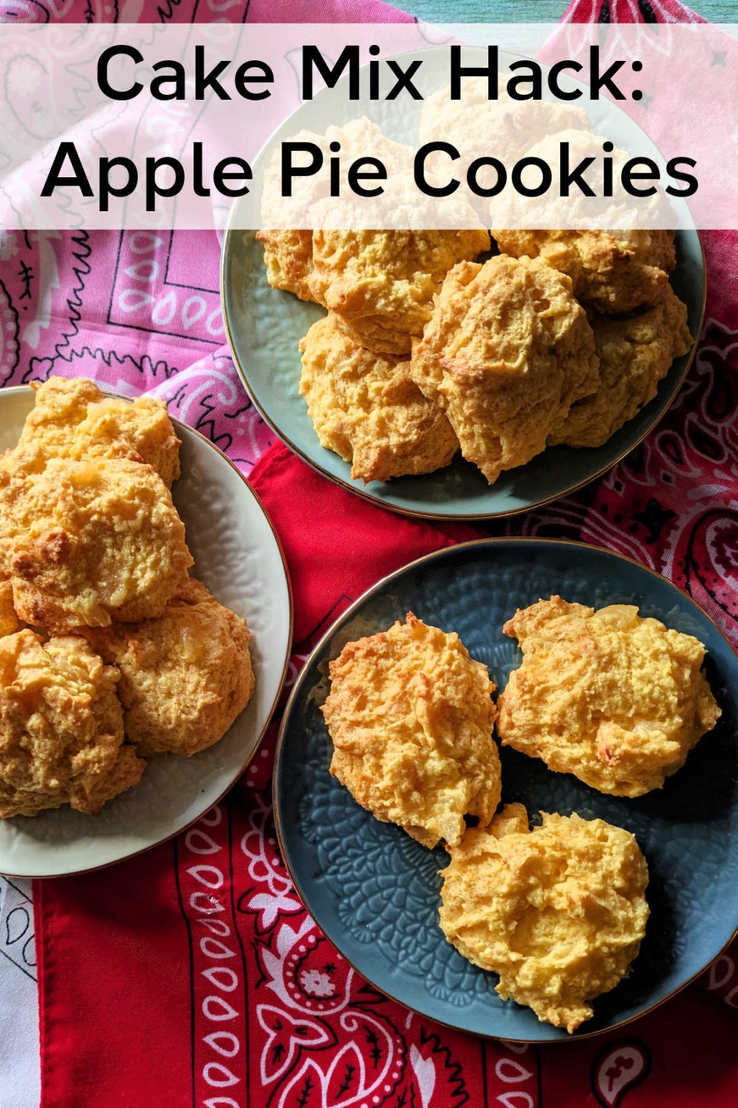 Craving apple pie flavor in a flash? 🍎 Try these 3-ingredient Apple Pie Cookies! This easy cake mix hack uses pantry staples for a soft, spiced treat ready in minutes.