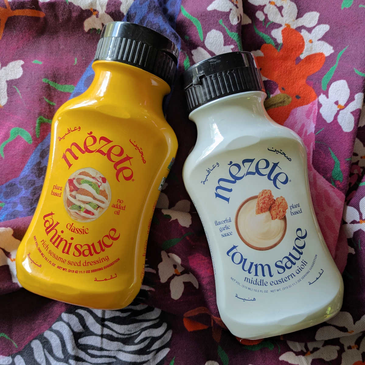 mezete tahini and garlic sauces