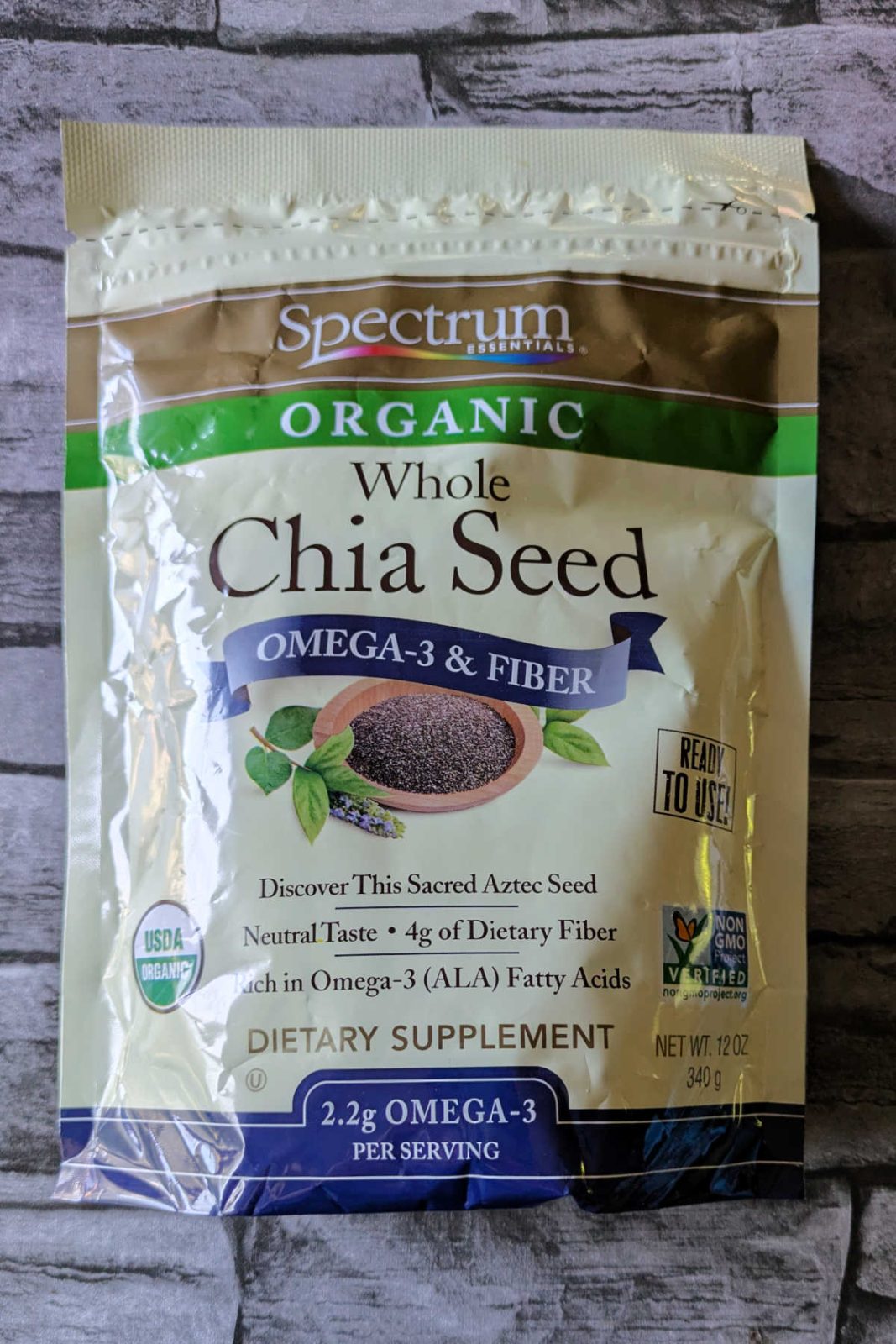 Spectrum Organic Chia Seeds are a good quality, USDA Organic, and Non-GMO pantry staple. With a fun texture, they are easy to add to oats, yogurt parfaits, and a variety of recipes!