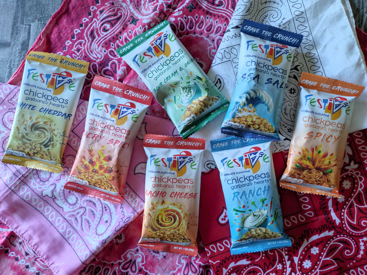 variety festive chickpea snacks