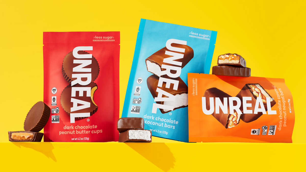 bags of unreal chocolate