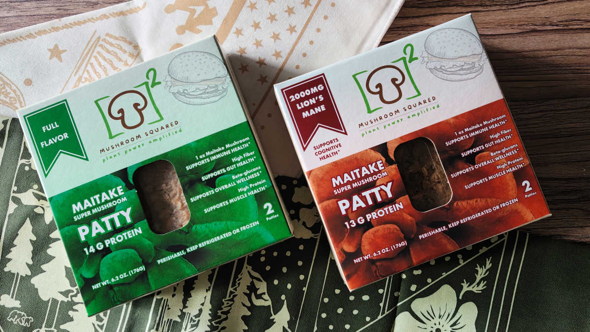 maitake mushroom square patties