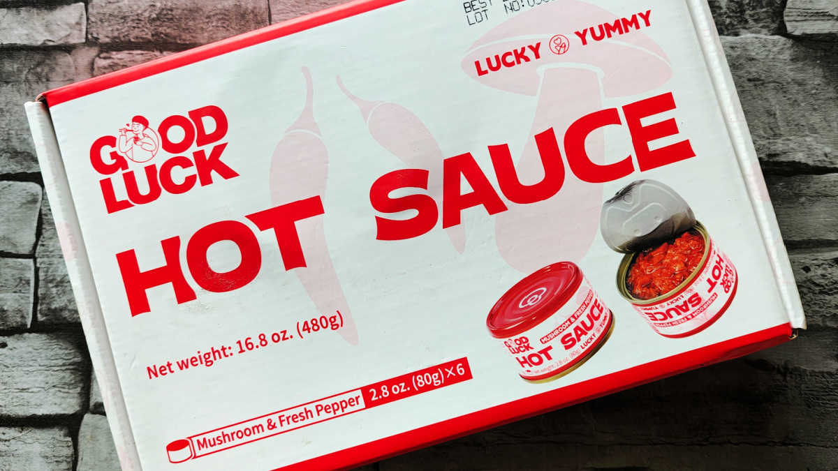 Box GoodLuck Hot Sauce
