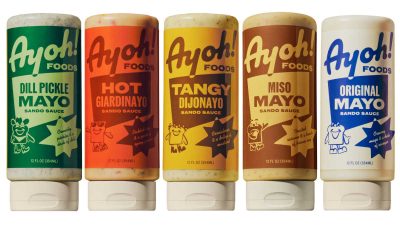 ayoh foods sando sauce squeeze bottles