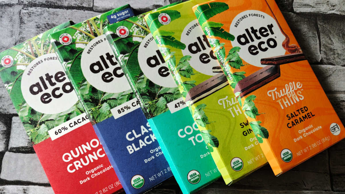 dark chocolate alter eco bars