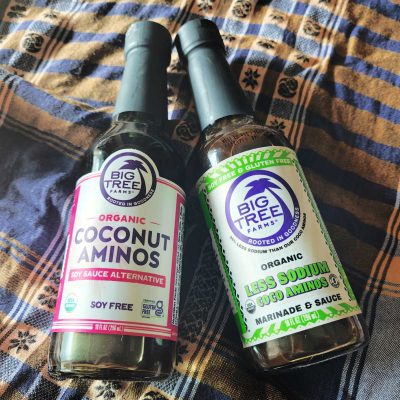 organic coconut aminos bottles