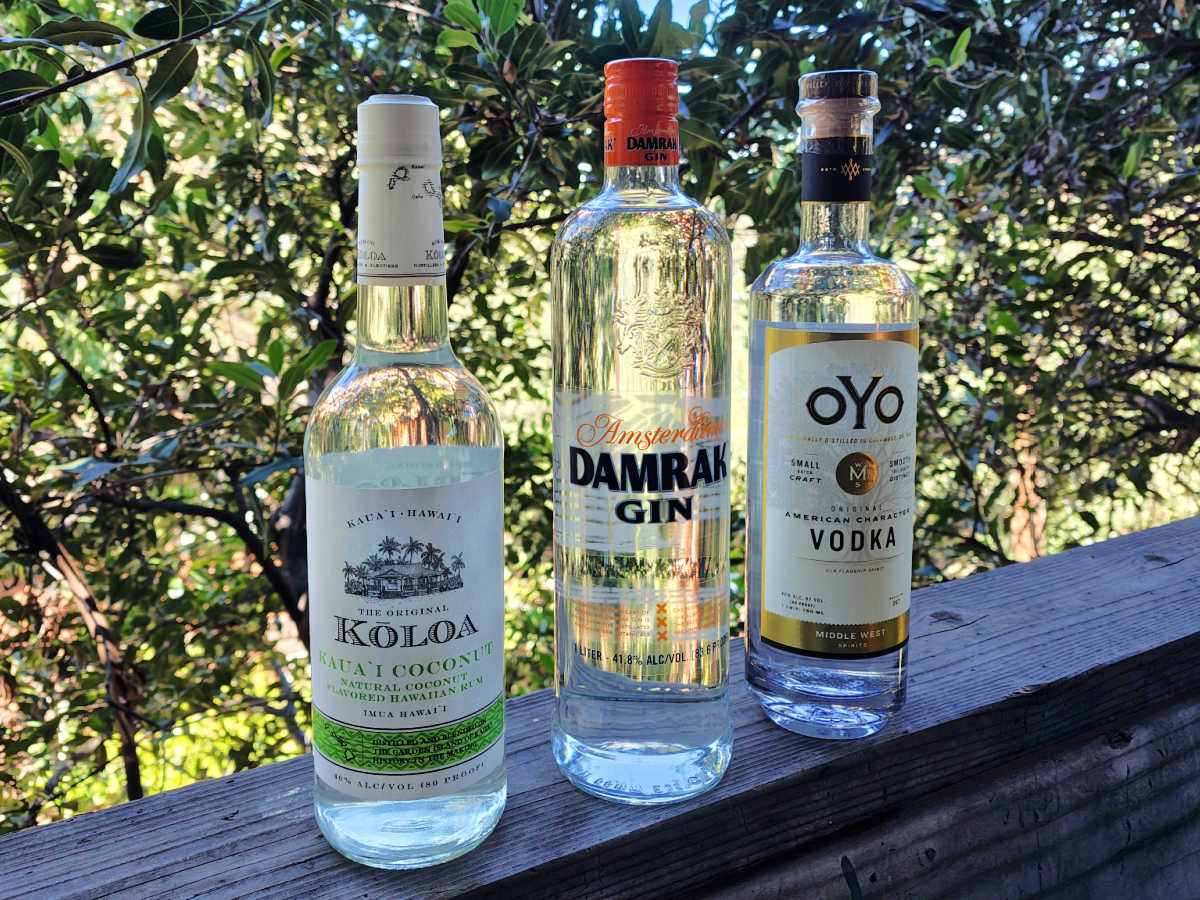 rum gin vodka clear spirits gift guide
