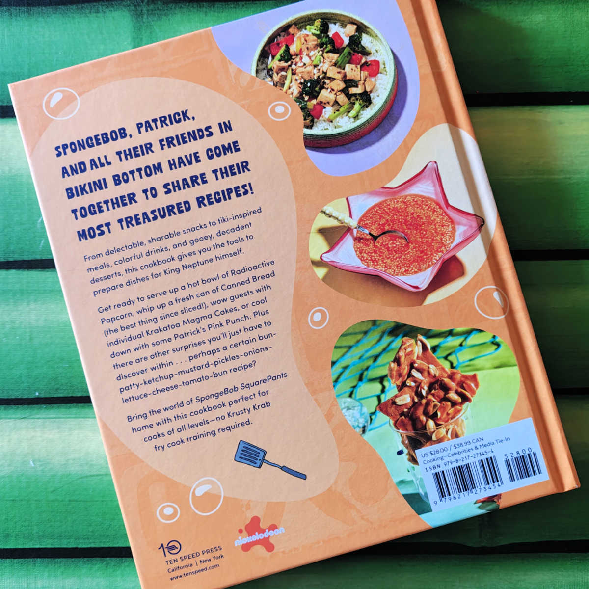 back cover spongebob cookbook