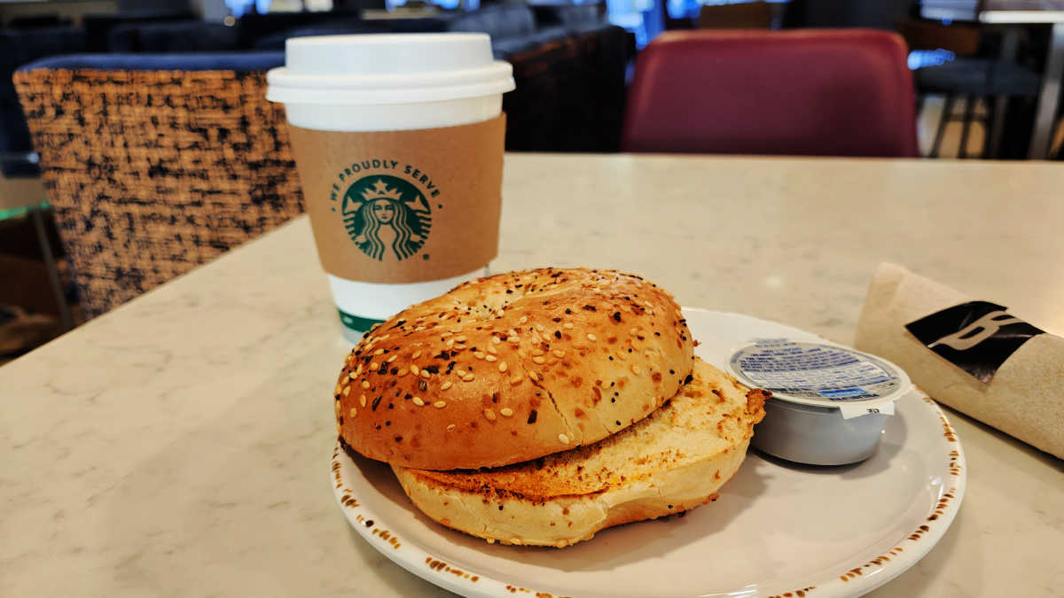 everything bagel starbucks dark roast coffee